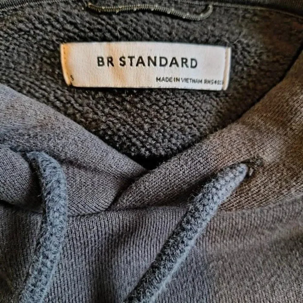 Banana Republic BR Standard Men's Size S Small Pullover Hoodie Faded Black